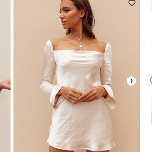 Princess Polly Star Power Mini Dress Champagne